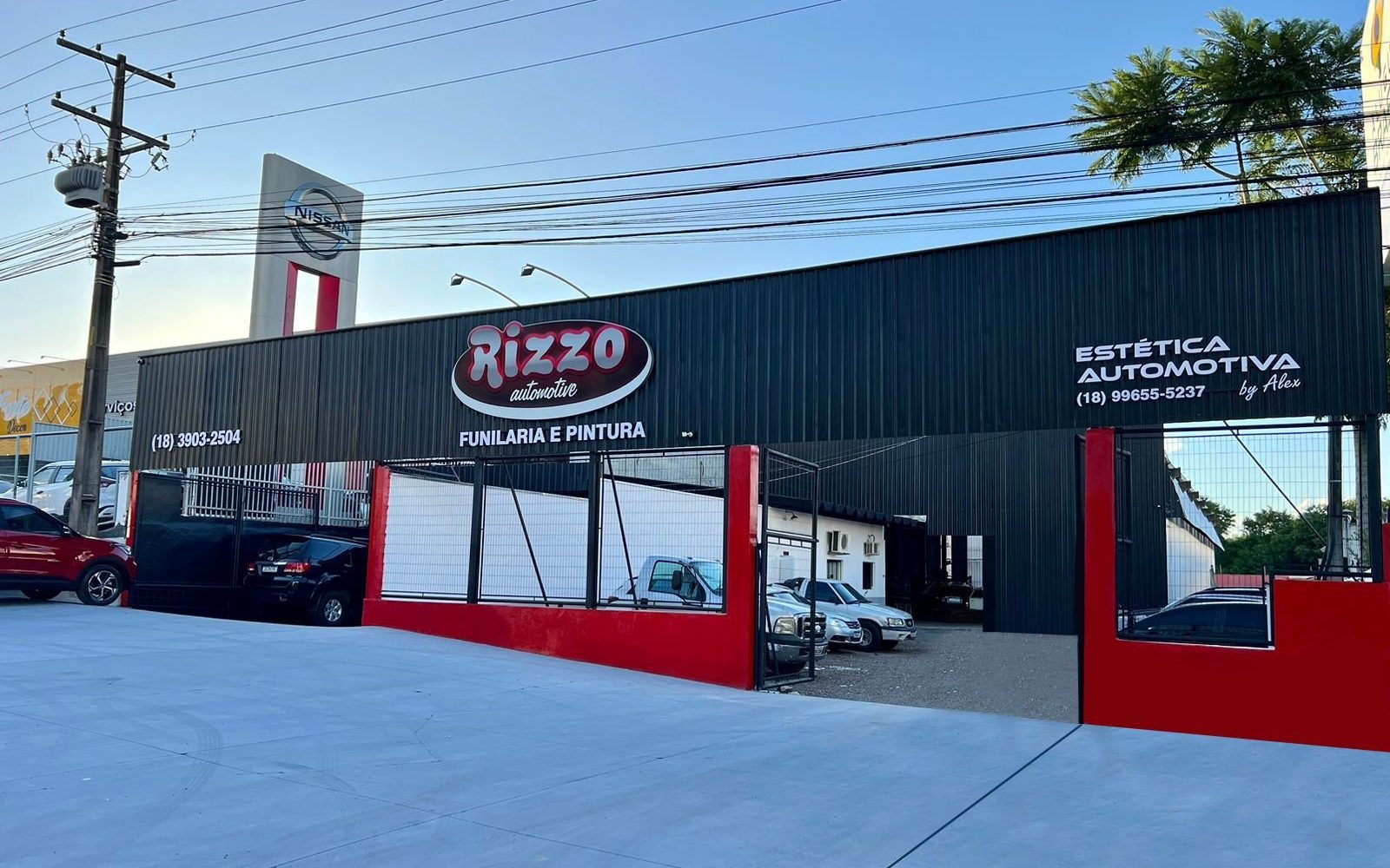 Fachada da unidade Manoel Goulart da Rizzo Automotive